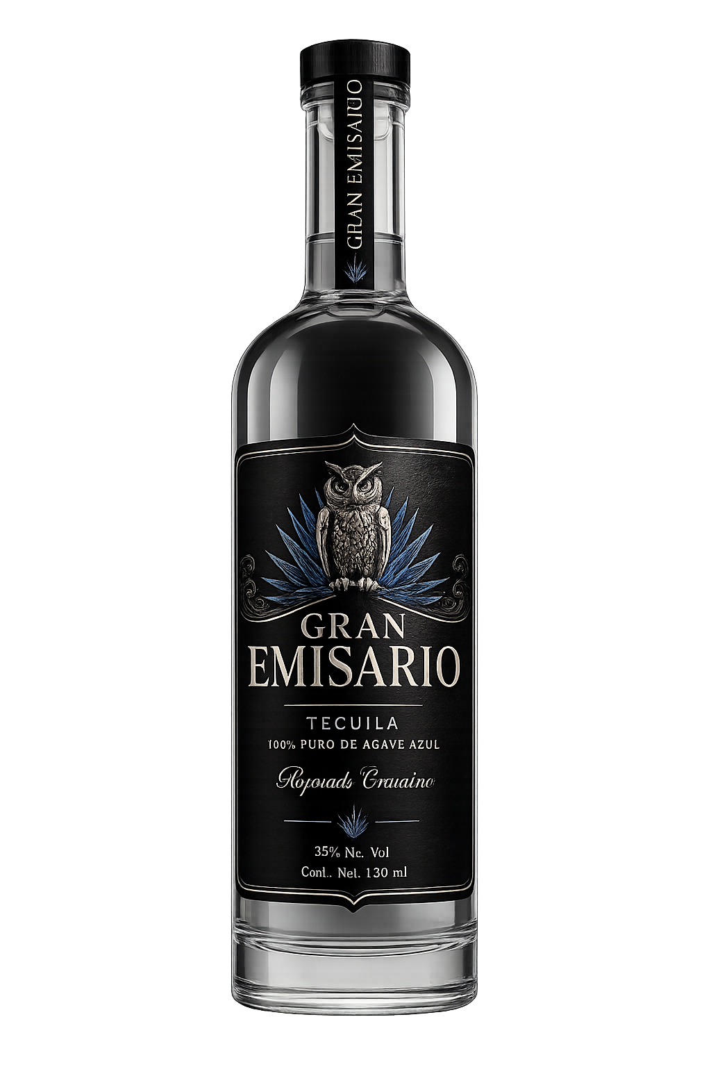 Emisario — Tequila blanco premium LYMZA, 100% agave azul Weber, Jalisco México